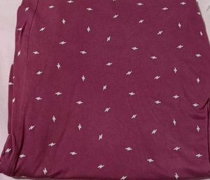 Comfy Burgundy  Print Night Suit