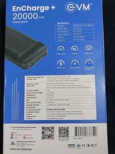 EVM EnCharge+ 20000 mAh Power Bank BRAND NEW