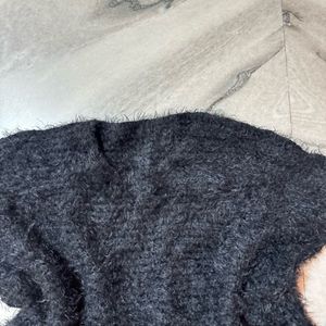 Fluffy Black Sweater