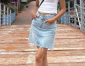 Denim skirt