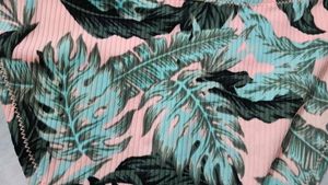 Tropical Leaf Print Bikini Bottom