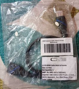 HDMI Cable 1.5ft,HDMI  Male to Female Su