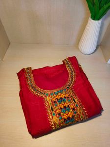 Beautiful Pink Kurta Set with Teal Dupatta