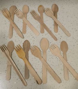 Wooden Spoons &amp; Forks -  Set of 8