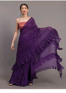 Suta Pur Solid Pure Cotton Purple Sa