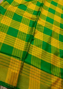 Green Nd Yellow Silk Saree