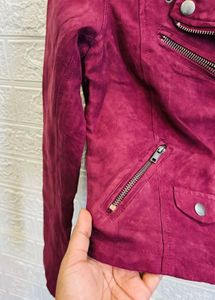 🇺🇸 H&amp;M imported Suede Biker Jacket