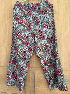 Floral Palazzo Pants and Crop Top Set
