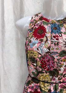 Floral Print Sleeveless Mini Dress