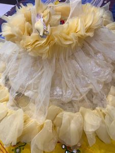 Adorable Yellow Ruffled Dress
