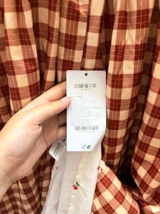 Cute Red Gingham Cherry Dress