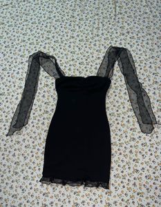 Chic Black Bodycon Mini Dress
