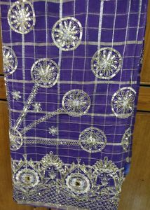 Golden Jari Kota Doria Saree