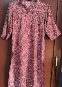Chic Floral Print Kurta