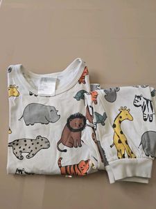 H&M Cute Animal Pajama Set 3-4