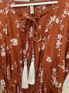 Boho Floral Print Dress