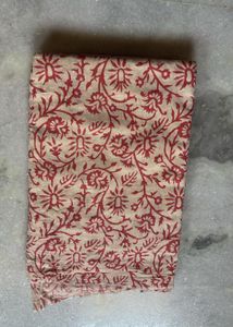 Hand Block Printed Cotton Fabric - Floral Design