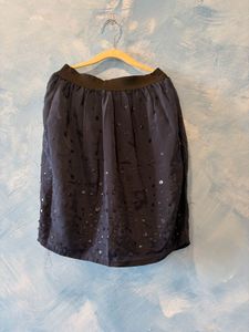 Navy blue Sequin Skirt