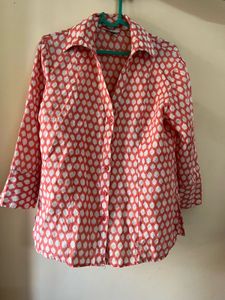 Chic Patterned Button-Up Shirt
