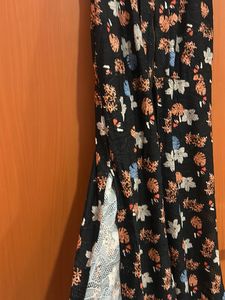 Floral Sleeveless Maxi Dress front ans side slit