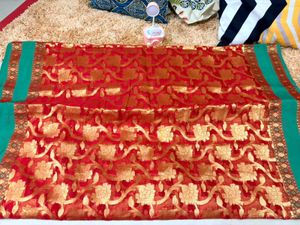 Vibrant Striped Silk Saree