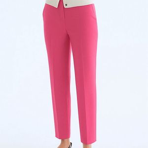 Hot Pink Tailored Straight Leg Trousers