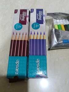Art Supply Bundle: Pencils &amp; color Pens
