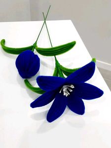 Blue Artificial Flower Decor