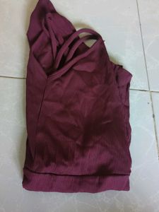 Backless Burgandy Swimsuit For Girls 😍