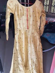 Yellow Polka Dot Kurta Set