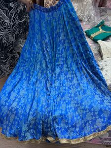 Vibrant Blue Lehenga Choli Set