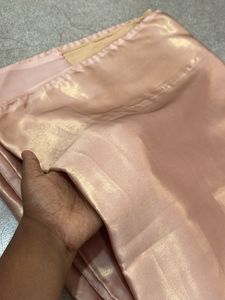 Elegant Rose Gold Silk Saree