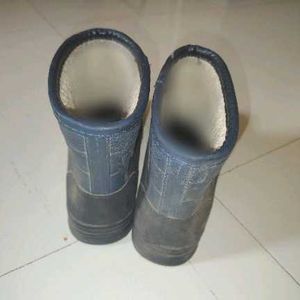 Navy Blue Winter Boots