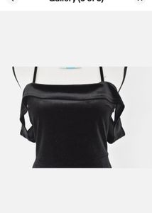 Chic Black Velvet Mini Dress