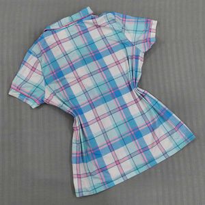 Y2K Plaid Button-Up Shirt