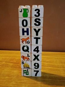 Vintage Alphabet + Building Blocks Combo