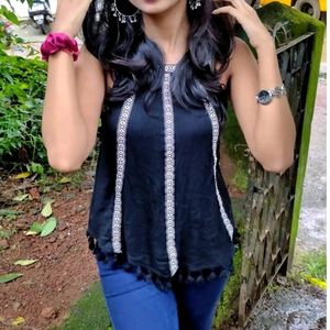 Beautiful Ginger Boho Top