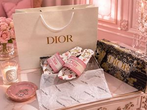 Dior Floral Slides - White & Pink