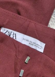 ZARA Maroon Trousers
