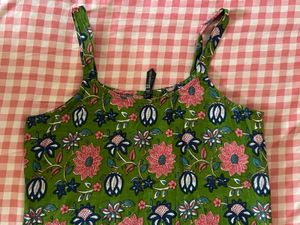 Green Floral Kurta