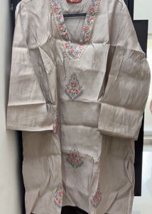 Elegant Embroidered Short Kurta
