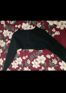 Solid Black Long Sleeve Top
