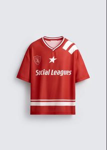 Zara Social Leagues Red Graphic jersey