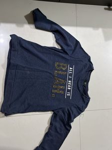 Navy Blue 'BLAH' Graphic Sweatshirt