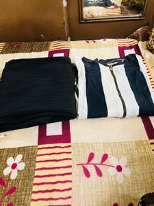 Striped Black Pants