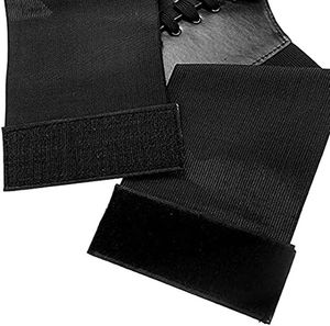 Black Lace-Up Corset Belt