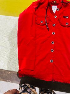 Red Hoodie Top without tag