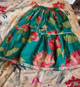 Beautiful Floral Print Lehenga Choli Set