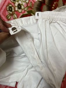 Women's White Straight Leg Pants