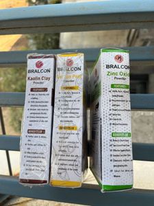 Bralcon Kaolin Clay, Lemon Peel &amp; Zinc Oxide Powde